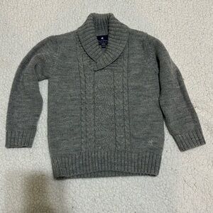 Babycottons Baby Gray Cable Knit Pullover Sweater Size 24 Months